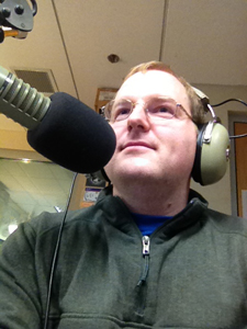 Photo of Jeff McCutcheon in radio studio